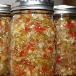 Uncooked Green Tomato Chow Chow