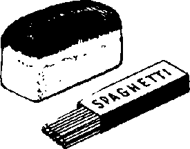 Bread and sphagetti