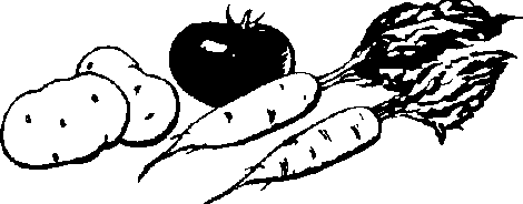 Assorted vegetables.