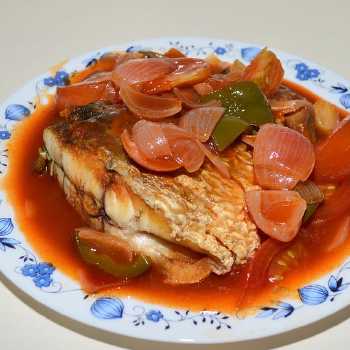 Baked Plaice and Tomatoes