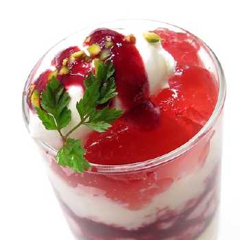 Layered Peach and Raspberry Mold